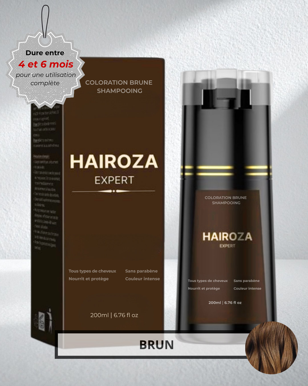 Shampooing colorant brun