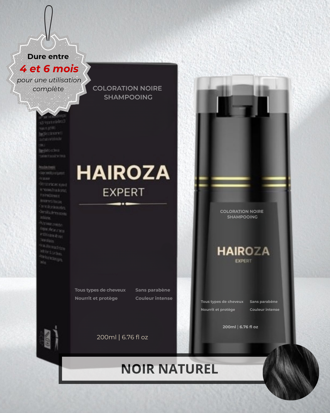 Shampooing colorant noir