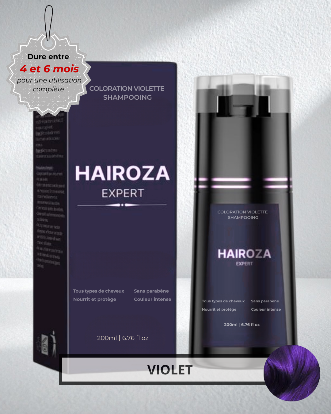 Shampooing colorant violet